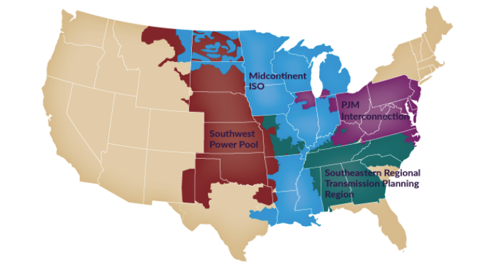 MISO map